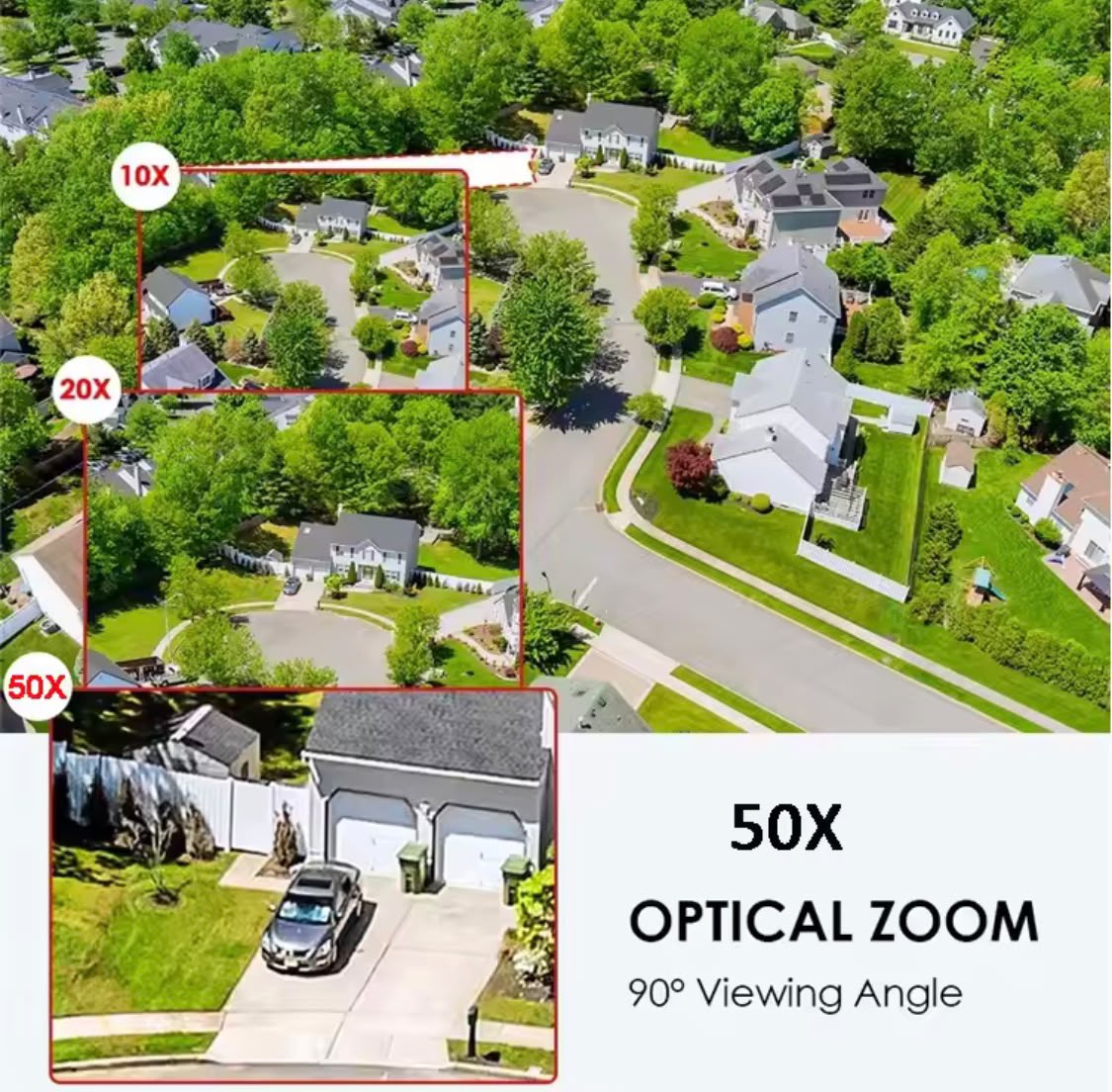 6MP Dual Lens 4G/WiFi Smart PTZ Outdoor Security Camera with 50X Zoom & Night Vision