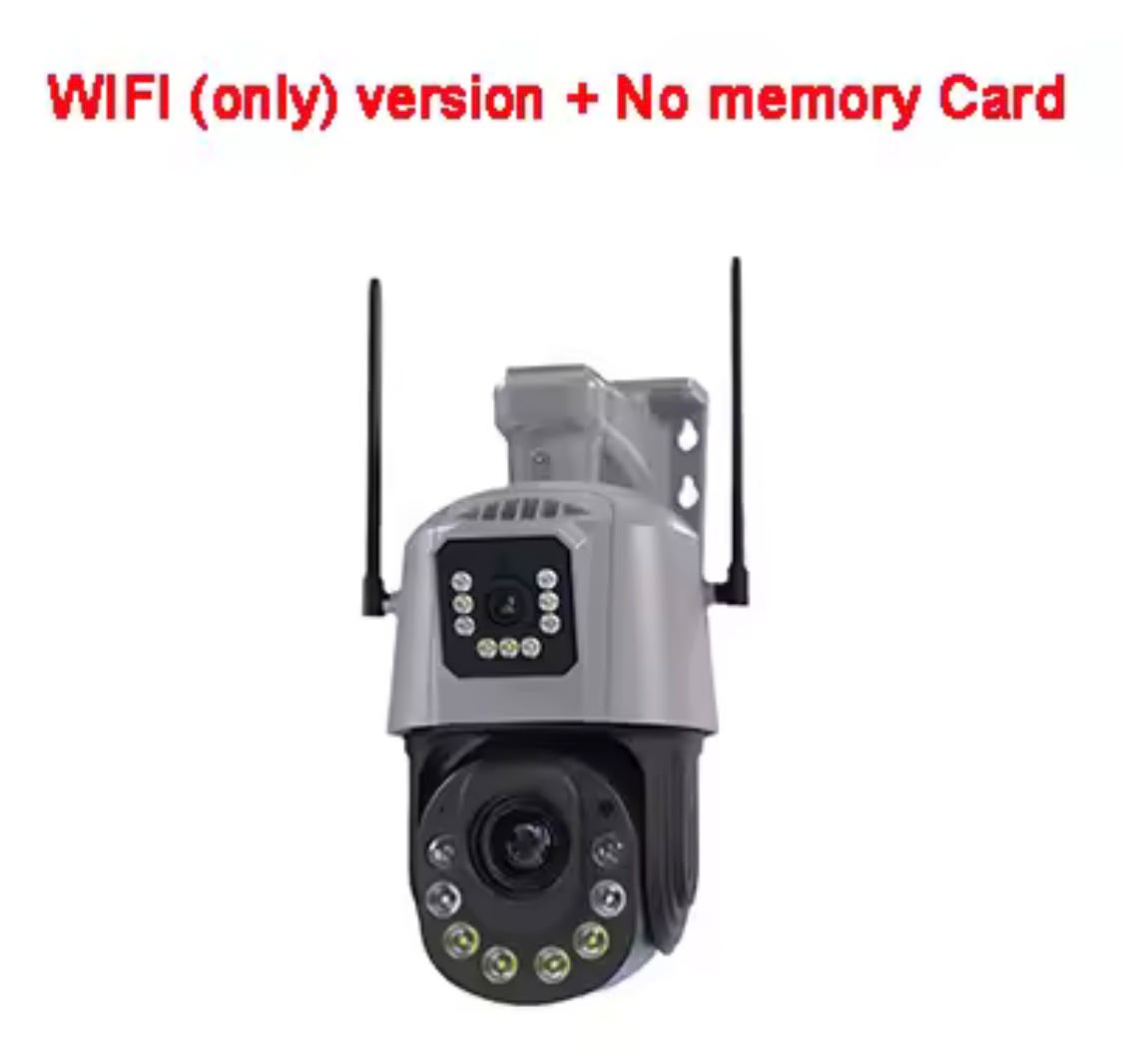 6MP Dual Lens 4G/WiFi Smart PTZ Outdoor Security Camera with 50X Zoom & Night Vision